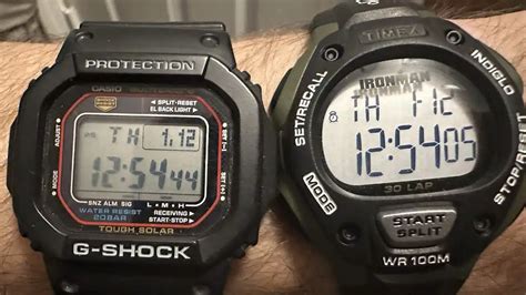 timex ironman vs g shock